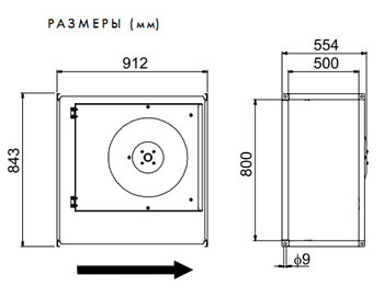 Технические характеристики канальных вентиляторов серии RKB: RKB RKB RKB 700 x 400 E3