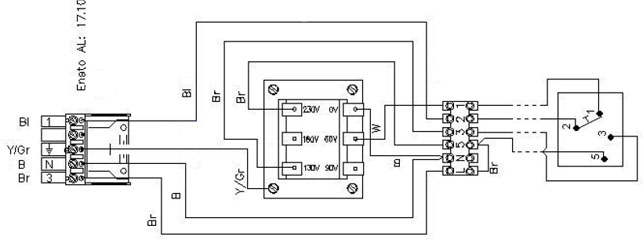 CTK/B /S Contr switch w trafo схема подключения